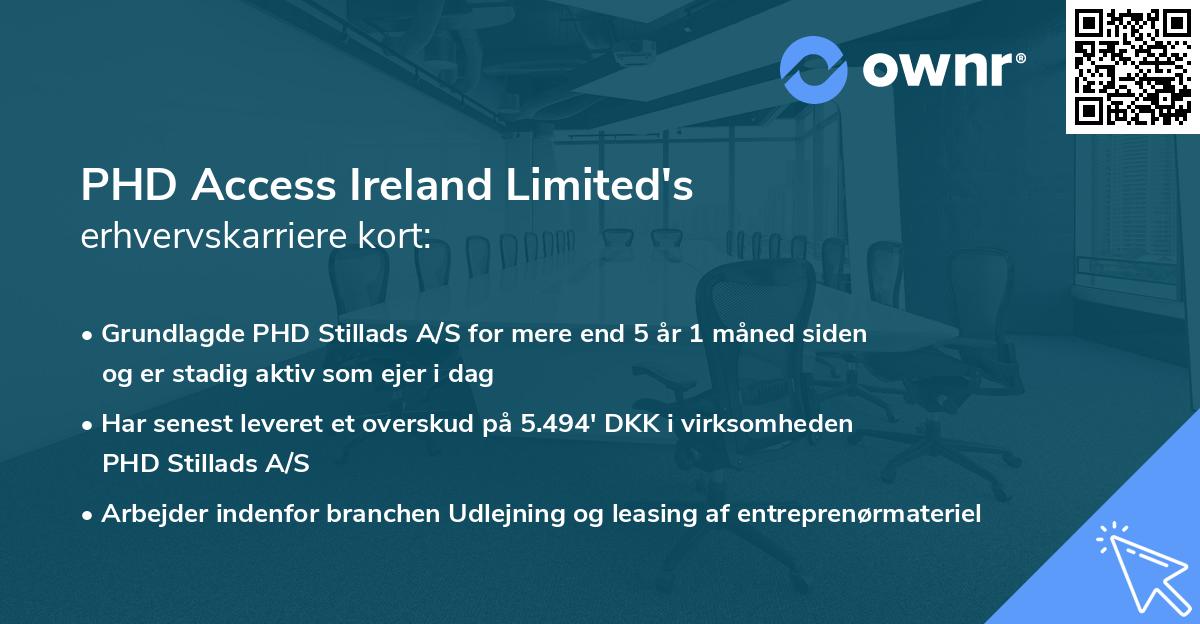PHD Access Ireland Limited's erhvervskarriere kort