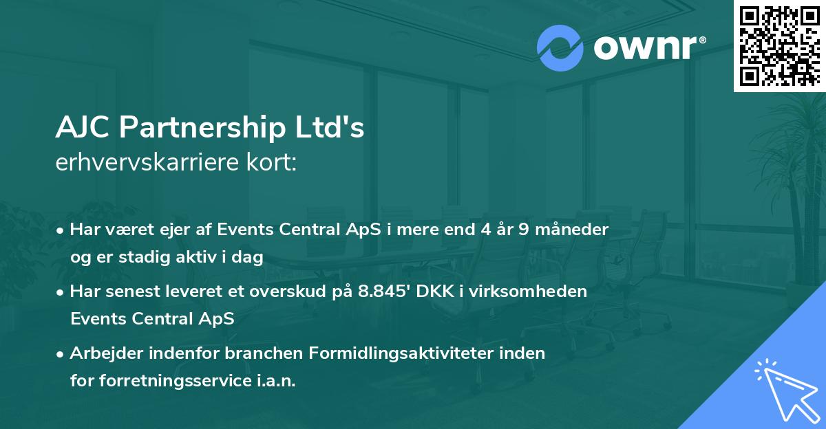 AJC Partnership Ltd's erhvervskarriere kort