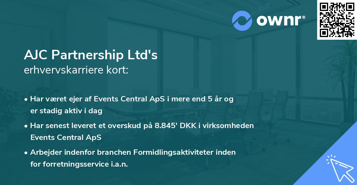 AJC Partnership Ltd's erhvervskarriere kort