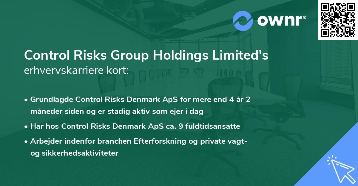 Control Risks Group Holdings Limited's erhvervskarriere kort