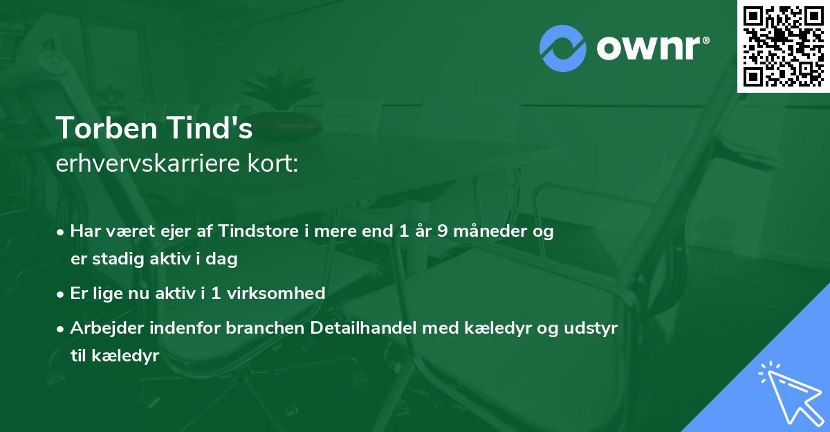 Torben Tind's erhvervskarriere kort