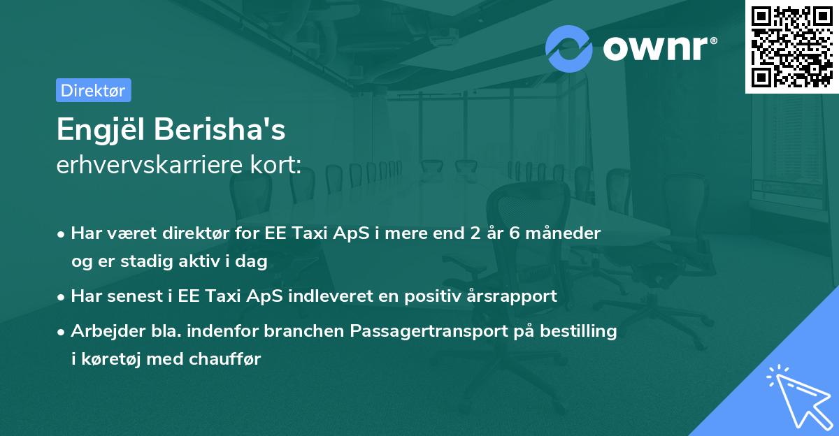 Engjël Berisha's erhvervskarriere kort