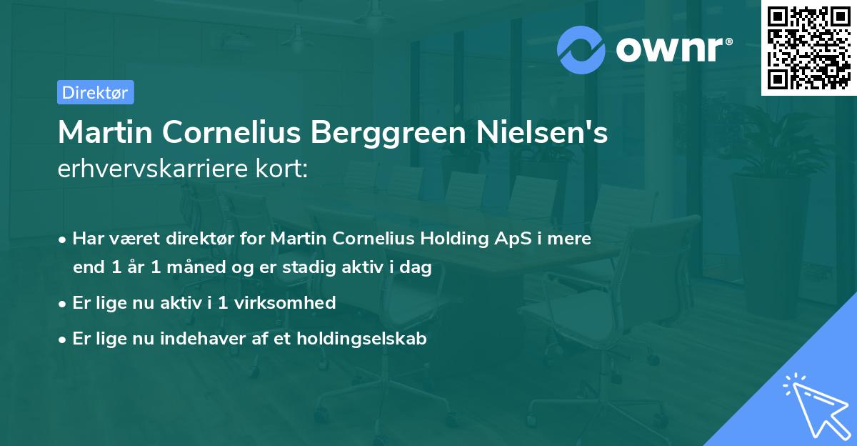 Martin Cornelius Berggreen Nielsen's erhvervskarriere kort