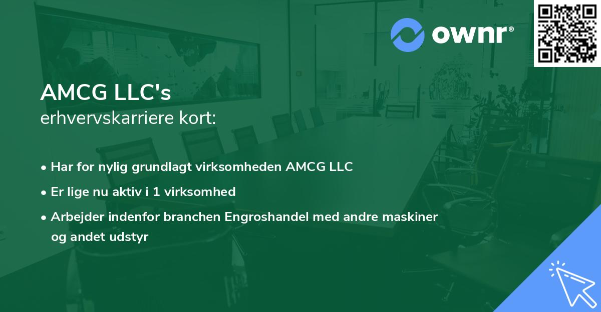 AMCG LLC's erhvervskarriere kort