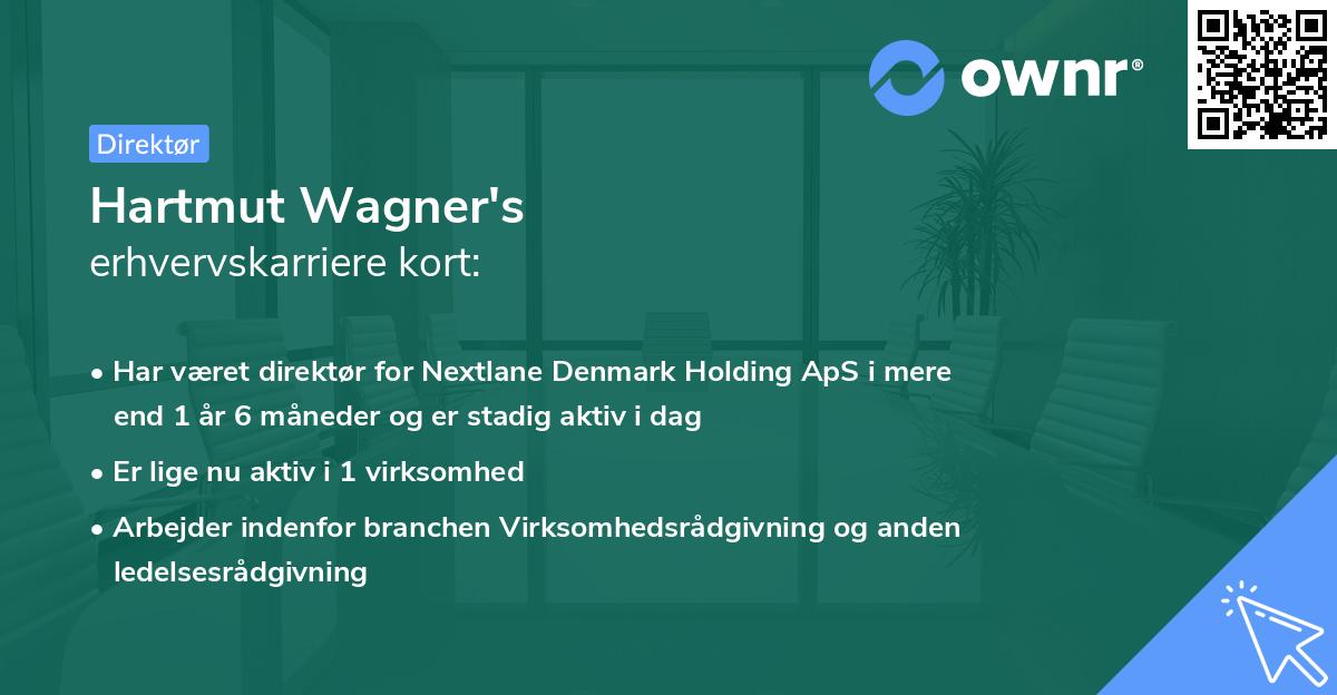 Hartmut Wagner's erhvervskarriere kort