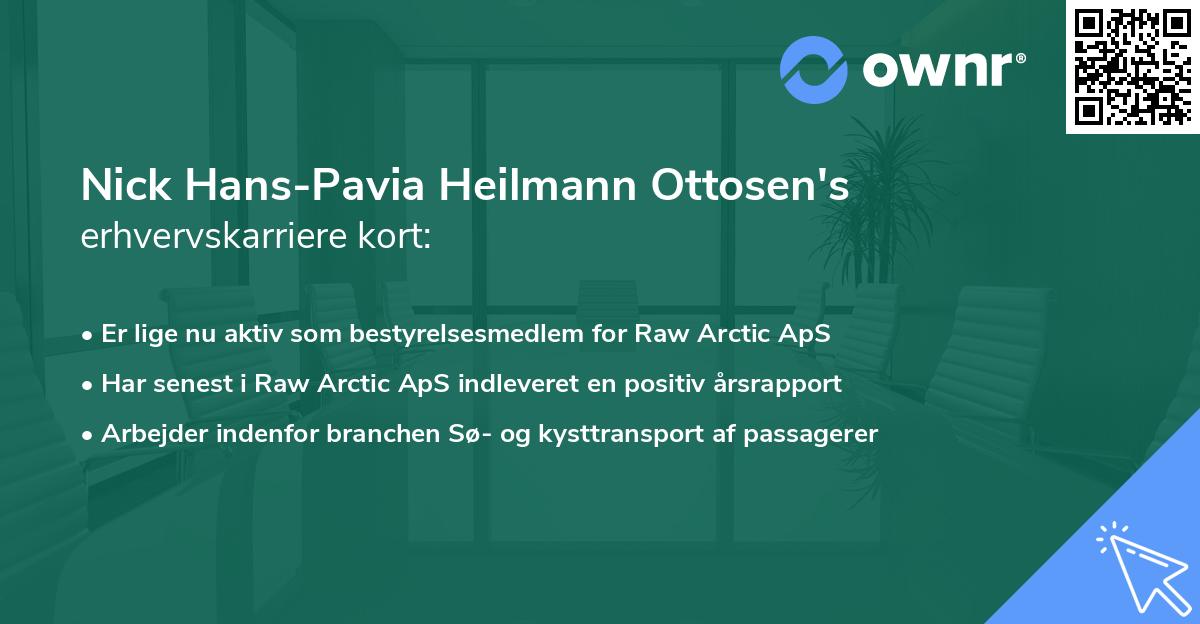 Nick Hans-Pavia Heilmann Ottosen's erhvervskarriere kort