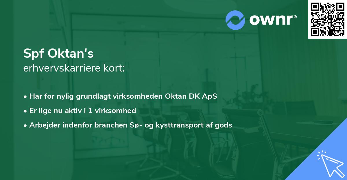 Spf Oktan's erhvervskarriere kort