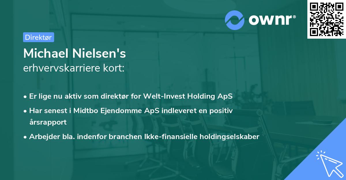 Michael Nielsen's erhvervskarriere kort