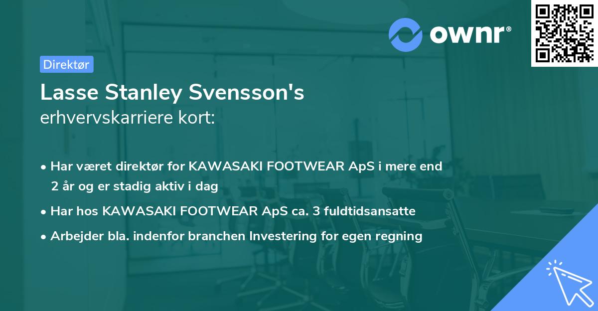 Lasse Stanley Svensson's erhvervskarriere kort