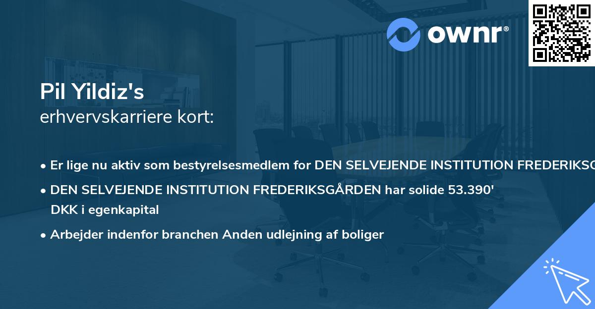 Pil Yildiz's erhvervskarriere kort