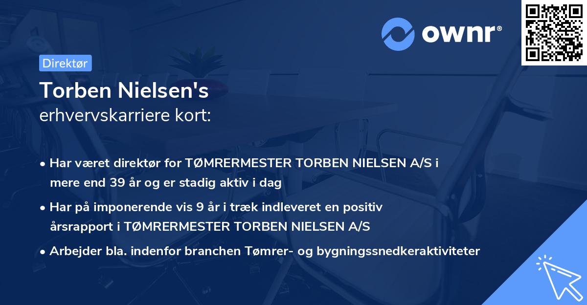 Torben Nielsen's erhvervskarriere kort