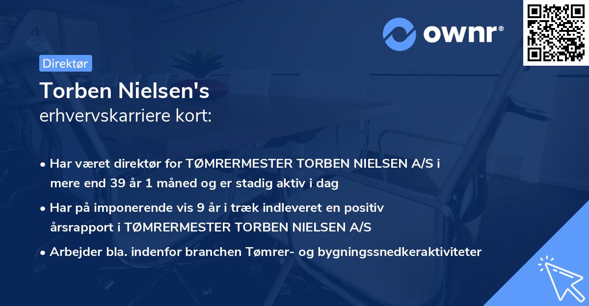 Torben Nielsen's erhvervskarriere kort