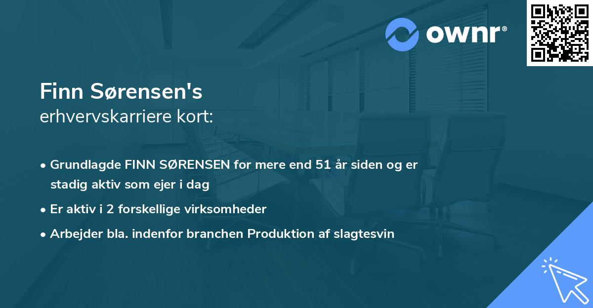 Finn Sørensen's erhvervskarriere kort