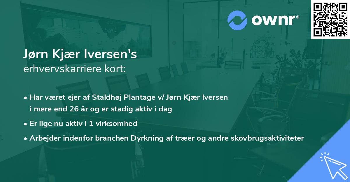 Jørn Kjær Iversen's erhvervskarriere kort