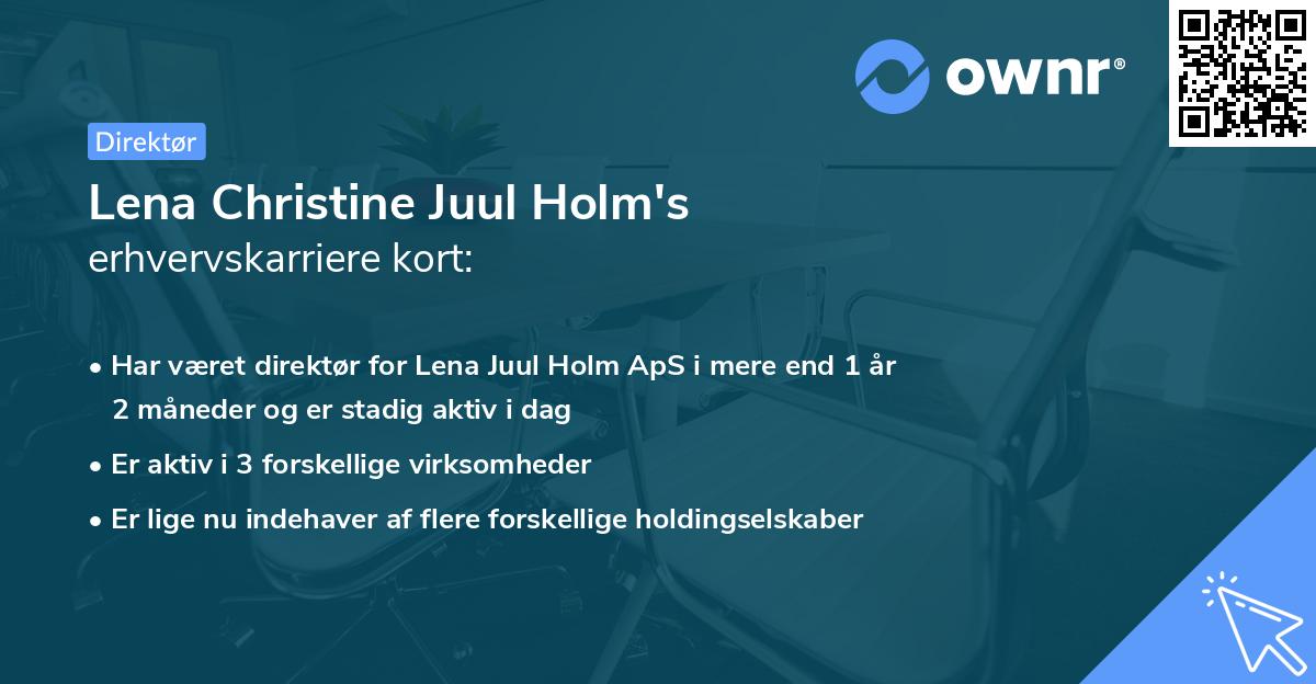 Lena Christine Juul Holm's erhvervskarriere kort