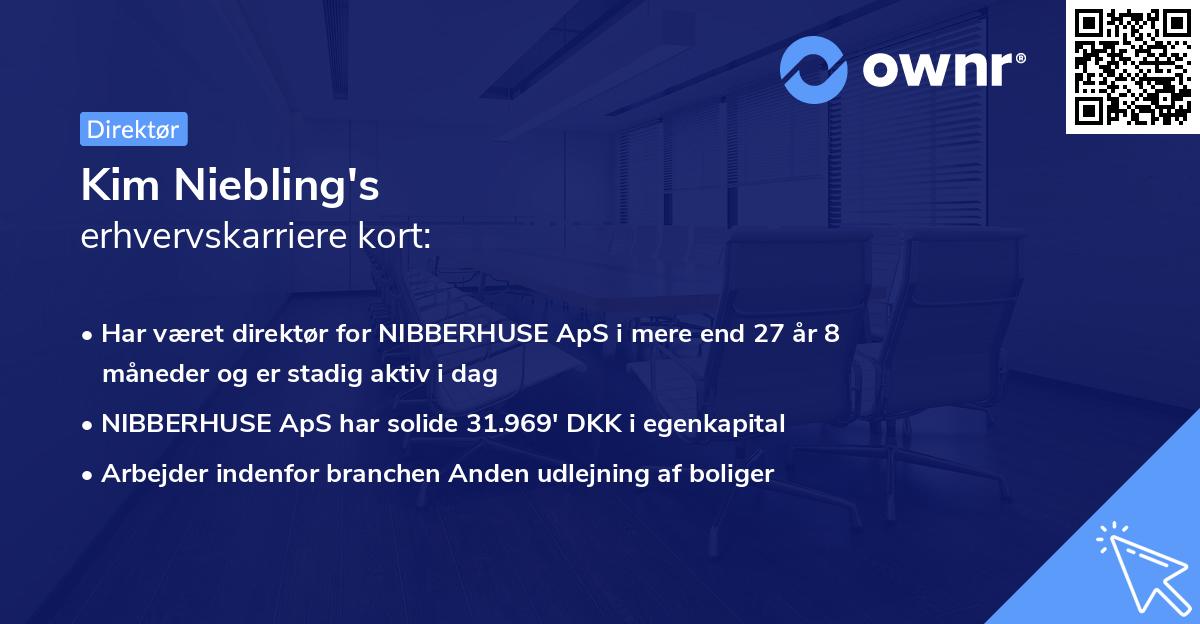 Kim Niebling's erhvervskarriere kort