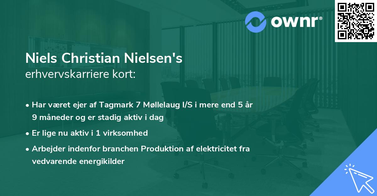 Niels Christian Nielsen's erhvervskarriere kort