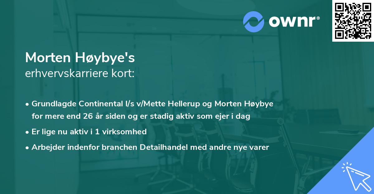 Morten Høybye's erhvervskarriere kort