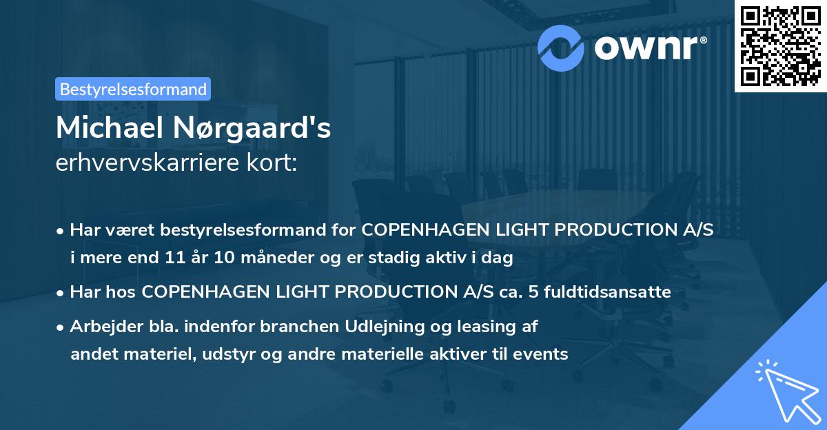 Michael Nørgaard's erhvervskarriere kort