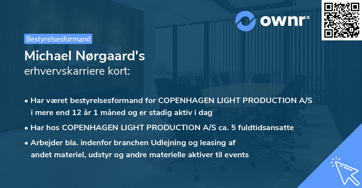 Michael Nørgaard's erhvervskarriere kort