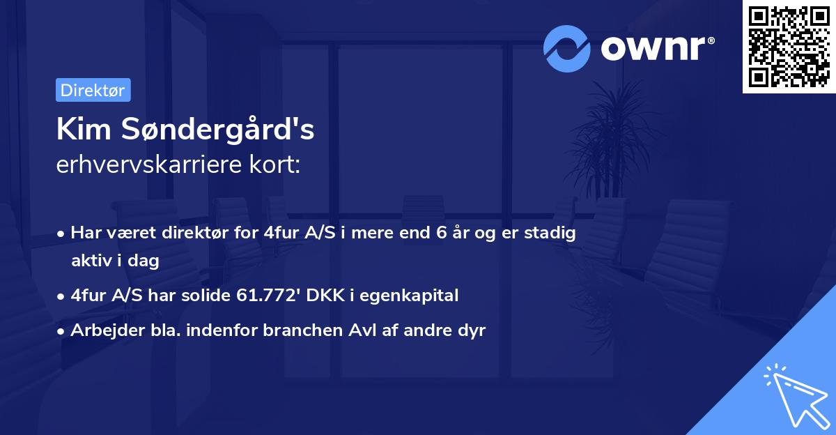 Kim Søndergård's erhvervskarriere kort