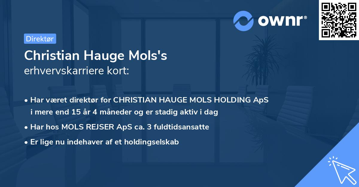 Christian Hauge Mols's erhvervskarriere kort