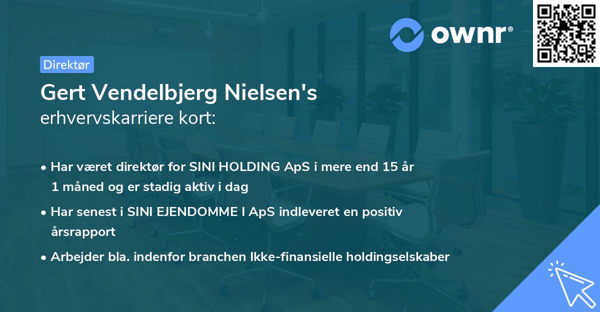 Gert Vendelbjerg Nielsen's erhvervskarriere kort
