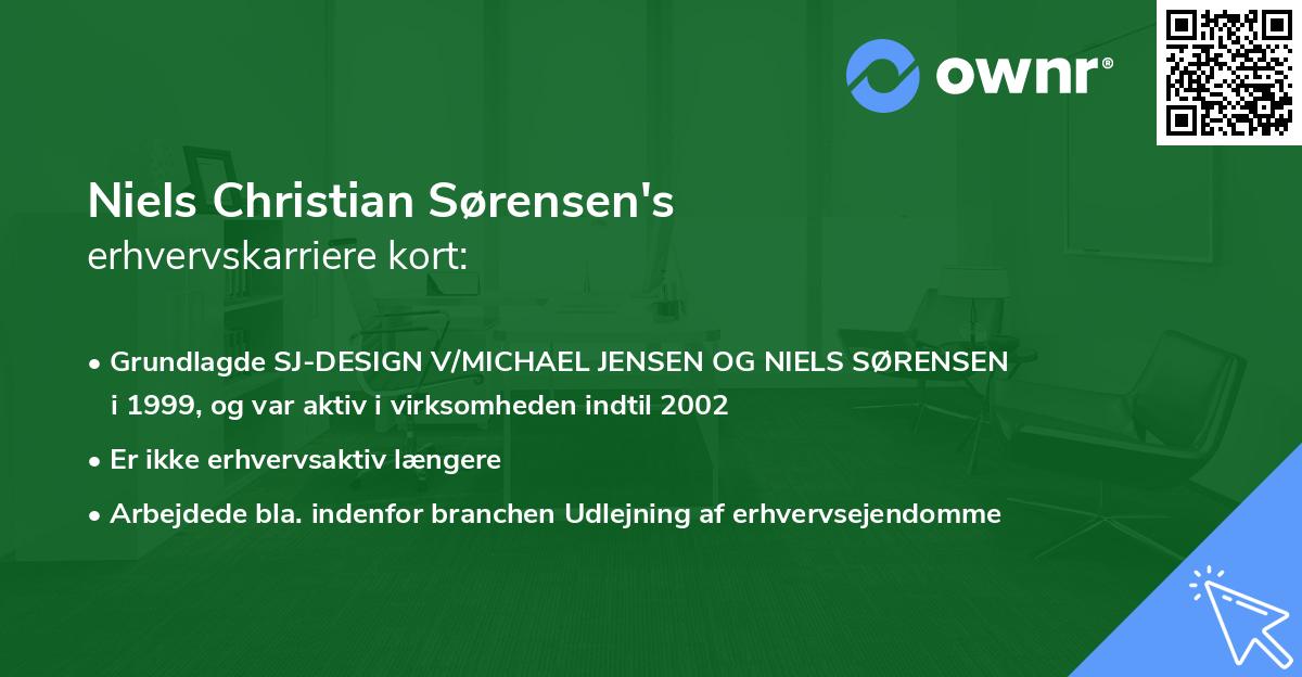 Niels Christian Sørensen's erhvervskarriere kort