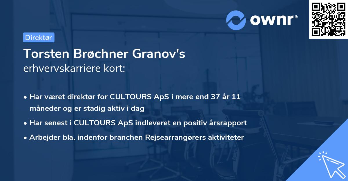 Torsten Brøchner Granov's erhvervskarriere kort