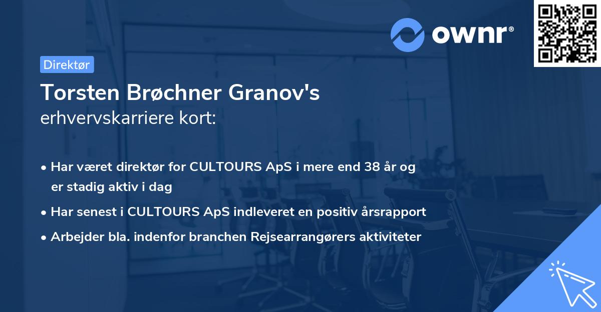 Torsten Brøchner Granov's erhvervskarriere kort