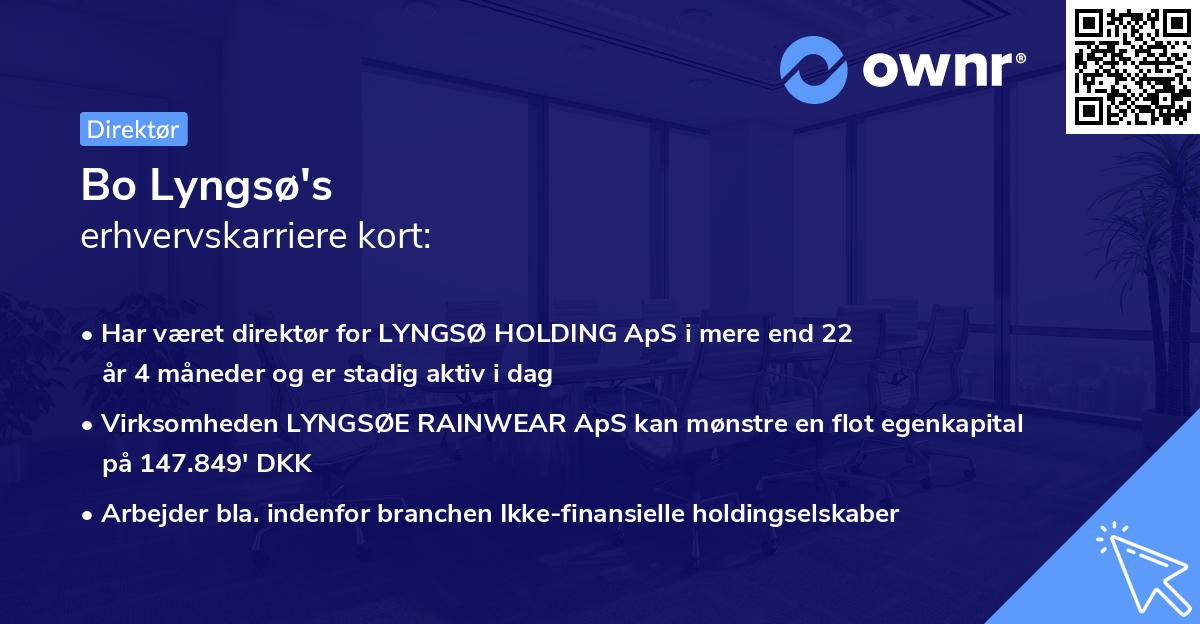 Bo Lyngsø's erhvervskarriere kort