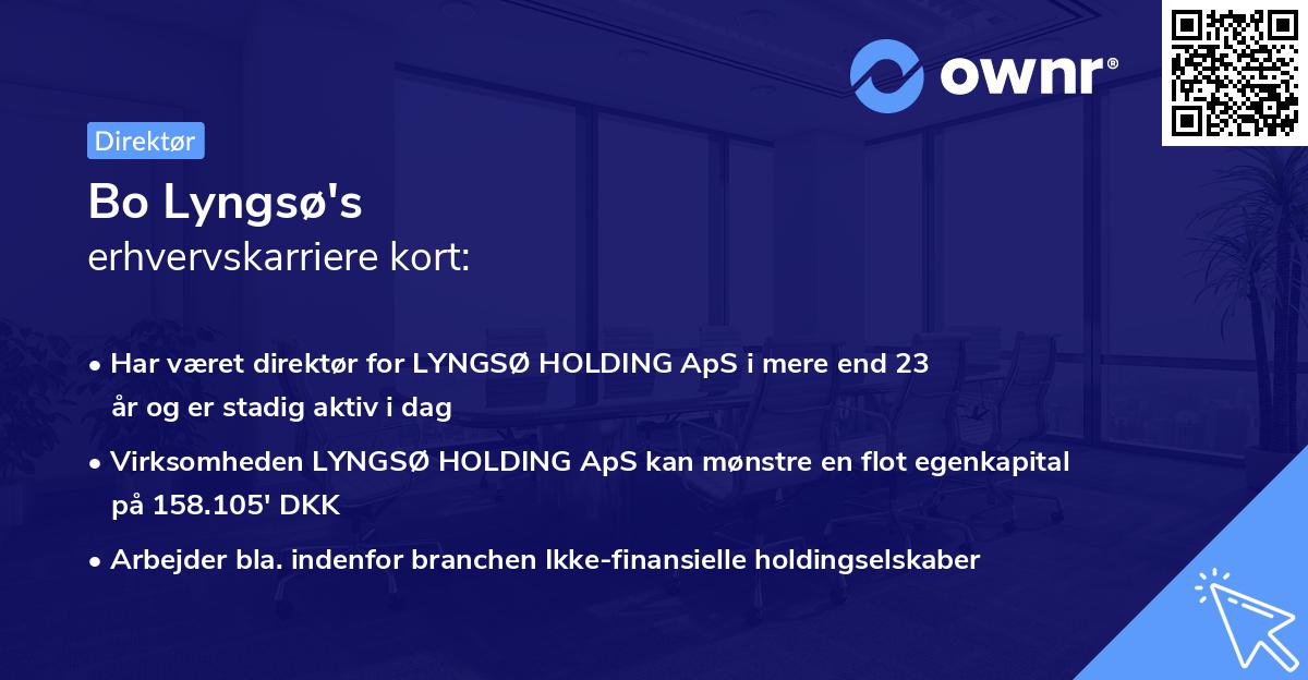 Bo Lyngsø's erhvervskarriere kort