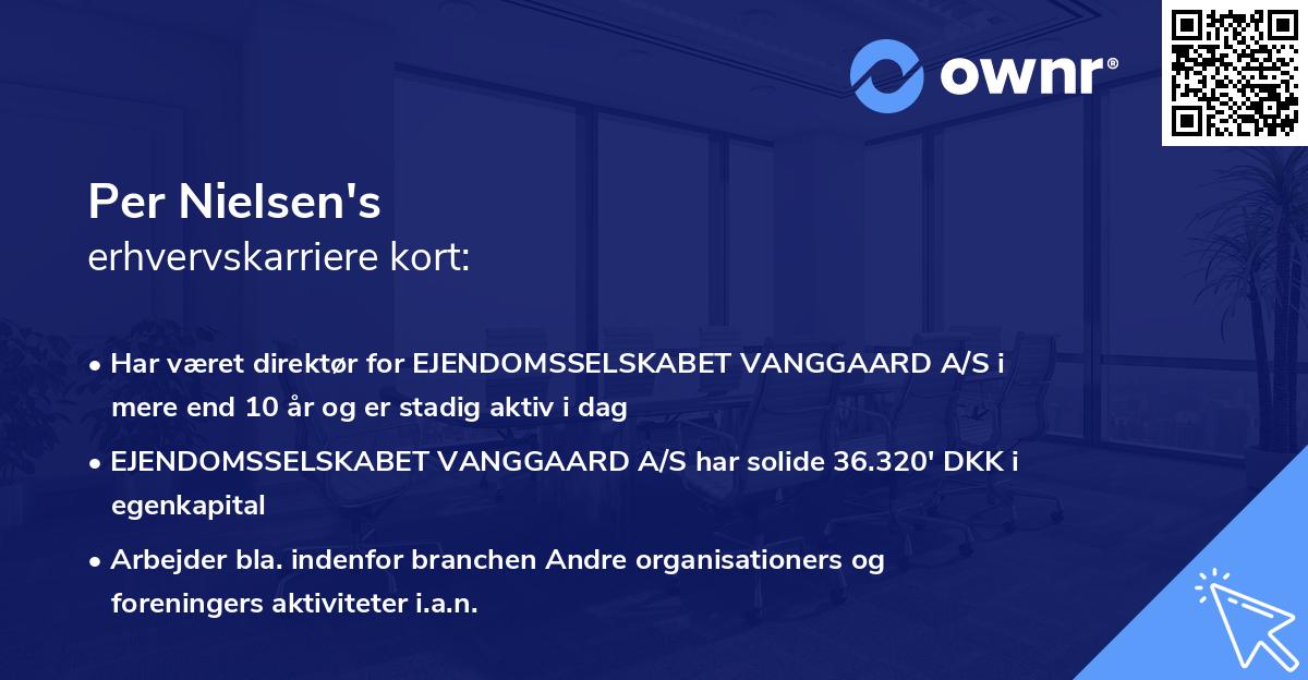 Per Nielsen's erhvervskarriere kort