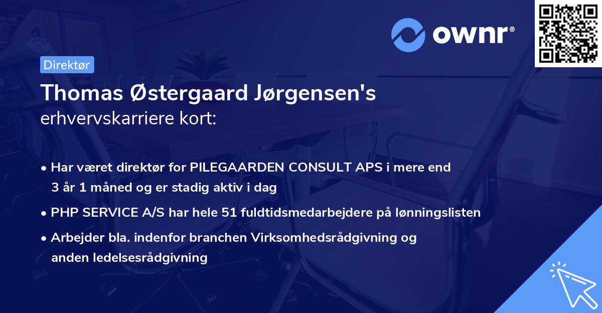 Thomas Østergaard Jørgensen's erhvervskarriere kort