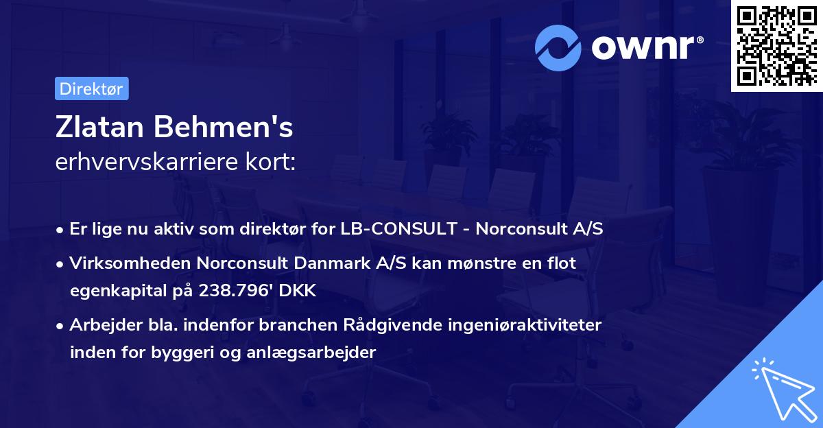 Zlatan Behmen's erhvervskarriere kort