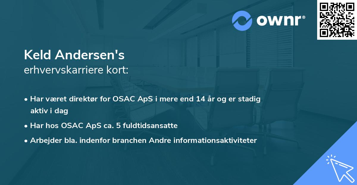 Keld Andersen's erhvervskarriere kort