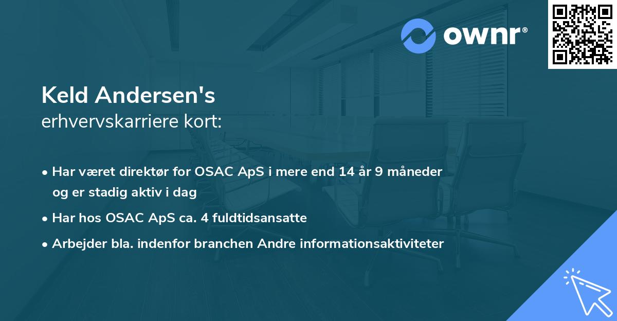 Keld Andersen's erhvervskarriere kort