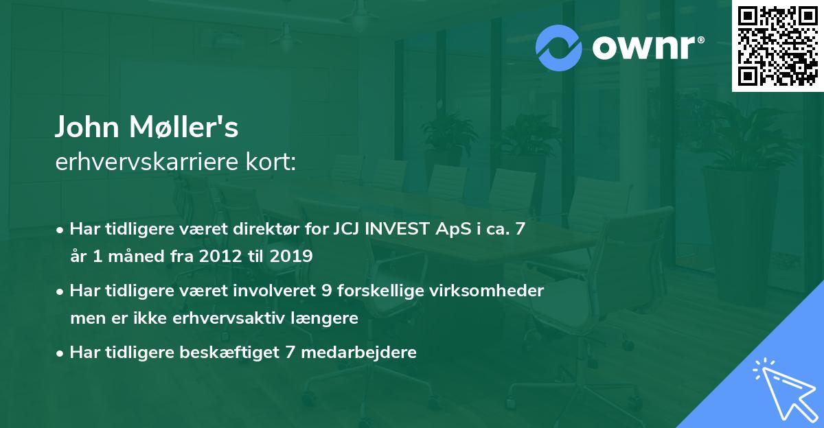 John Møller's erhvervskarriere kort