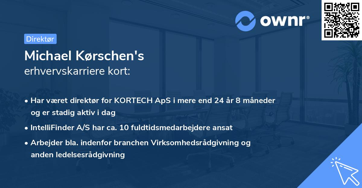 Michael Kørschen's erhvervskarriere kort