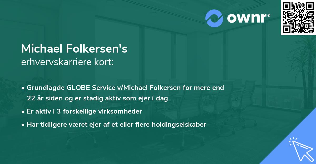 Michael Folkersen's erhvervskarriere kort