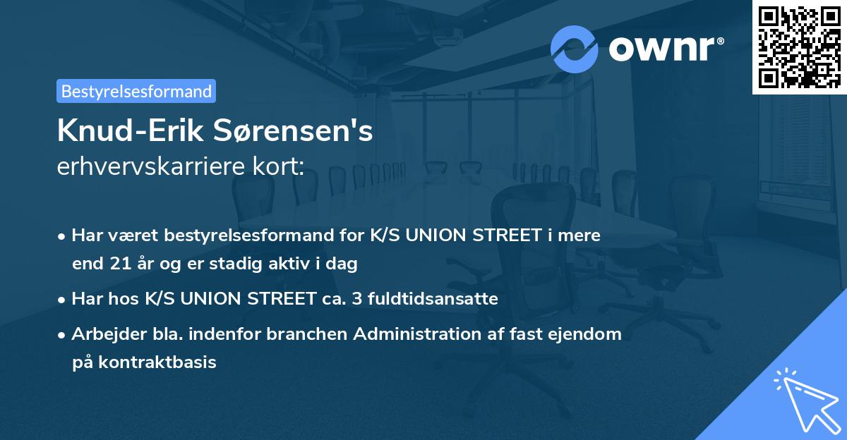 Knud-Erik Sørensen's erhvervskarriere kort