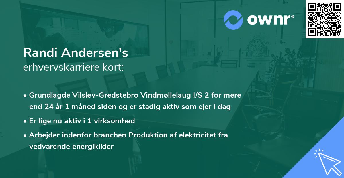 Randi Andersen's erhvervskarriere kort
