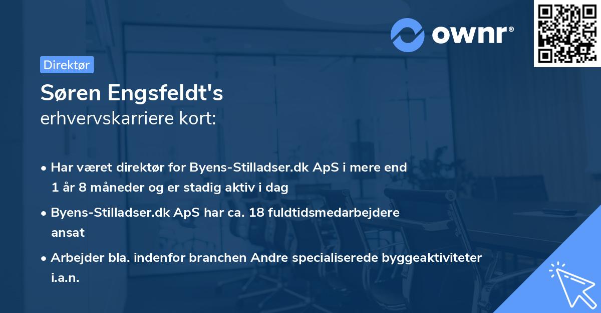 Søren Engsfeldt's erhvervskarriere kort