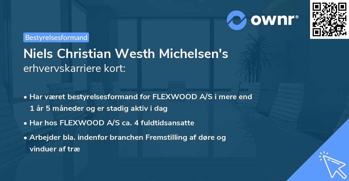 Niels Christian Westh Michelsen's erhvervskarriere kort