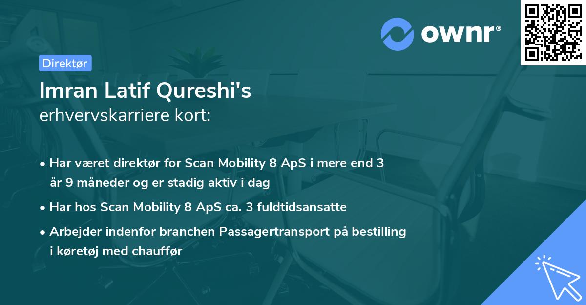 Imran Latif Qureshi's erhvervskarriere kort