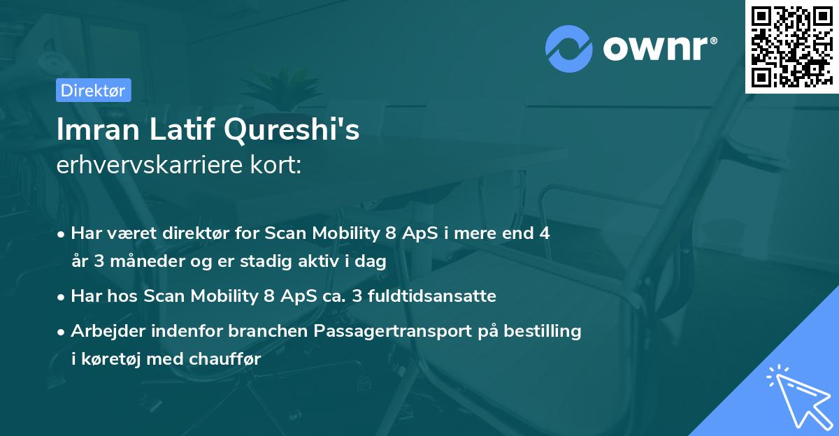 Imran Latif Qureshi's erhvervskarriere kort