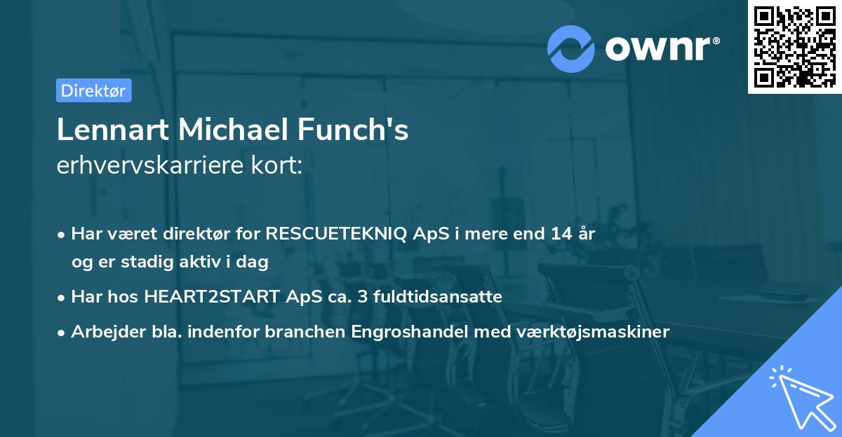 Lennart Michael Funch's erhvervskarriere kort