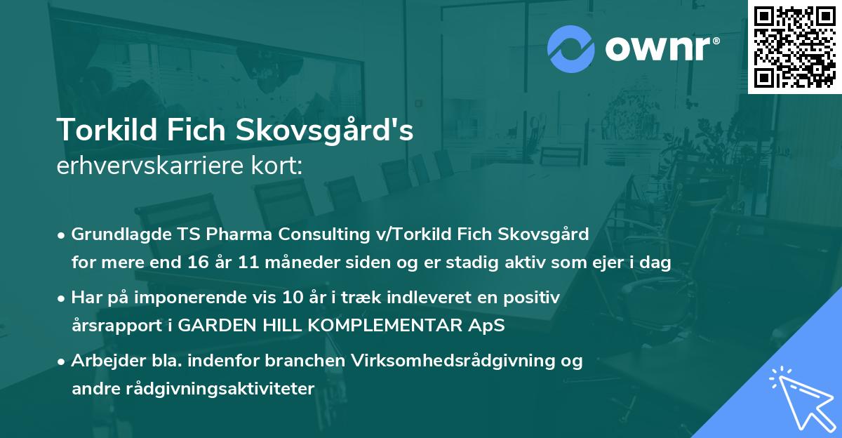 Torkild Fich Skovsgård's erhvervskarriere kort