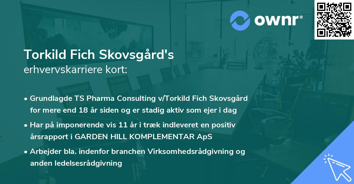 Torkild Fich Skovsgård's erhvervskarriere kort