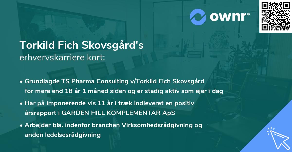 Torkild Fich Skovsgård's erhvervskarriere kort